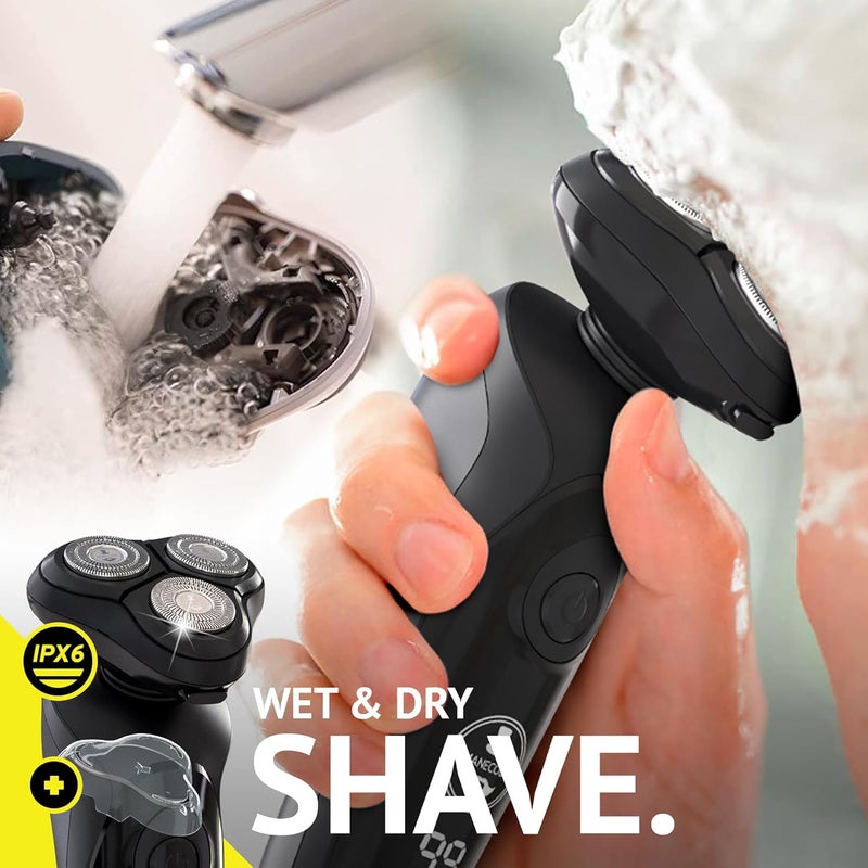 MANECODE ® 7-in-1 Electric Razor for Men - Shaver with Floating 8 Contouring Technology® and IQ Cleaning Sensor® - Image 4